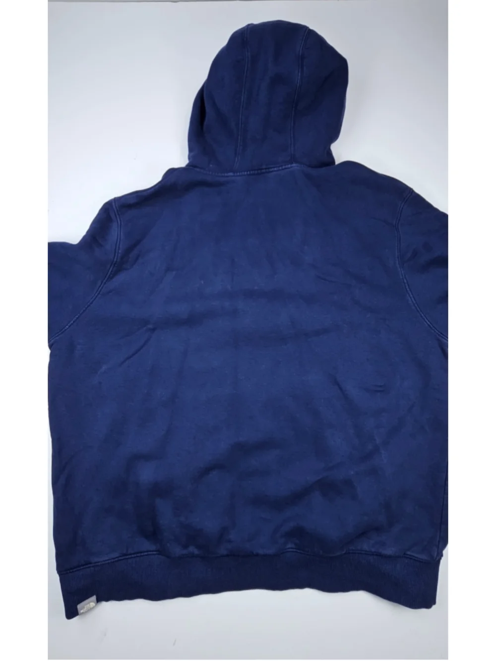 The North Face Men’s Navy Blue Orange Lined Embroidered Logo Hoodie XL